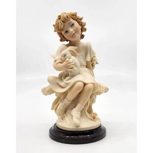 Charming Cream Figurine with Bunny
